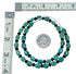 Turquoise And Onyx Bead Sterling Silver Native American Necklace SX10692