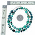 Genuine Navajo Turquoise Sterling Silver Jewelry Bead Necklace SX10704