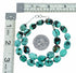 Genuine Navajo Turquoise Sterling Silver Jewelry Bead Necklace SX10705