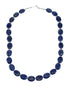 Lapis And Sterling Silver Authentic Bead Necklace SX10714