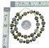 Labradorite Onyx Genuine Sterling Silver Southwest Bead Necklace SX10713