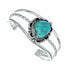Navajo Native American Sterling Silver Turquoise Cuff Bracelet SX10720