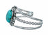 Navajo Native American Sterling Silver Turquoise Cuff Bracelet SX10720
