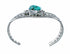 Navajo Native American Sterling Silver Turquoise Cuff Bracelet SX10720