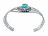 Navajo Sterling Silver Turquoise Cuff Bracelet SX10721