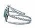 American Indian Navajo Sterling Silver Turquoise Cuff Bracelet SX10724