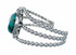 Navajo Sterling Silver Turquoise Cuff Bracelet SX10722