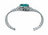 Navajo Sterling Silver Turquoise Cuff Bracelet SX10722