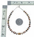 Sterling Silver Picture Jasper Navajo Bead Bracelet SX10726