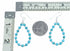 Navajo Indian Turquoise Sterling Silver Bead Hook Dangle Earrings SX10728
