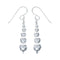 Native American Authentic Sterling Silver Hook Bead Earrings SX10755