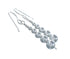 Native American Authentic Sterling Silver Hook Bead Earrings SX10755