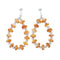 Navajo Sterling Silver Oyster Shell Bead Post Dangle Earrings SX10761