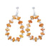 Navajo Sterling Silver Oyster Shell Bead Post Dangle Earrings SX10761