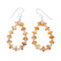 Navajo Sterling Silver Oyster Shell Bead Hook Dangle Earrings SX10760