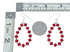 Sterling Silver Navajo Coral Bead Hook Dangle Earrings SX10770