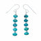 Genuine Navajo Turquoise Sterling Silver Bead Hook Dangle Earrings SX10766