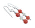 Genuine Sterling Silver Multicolor Bead Hook Dangle Earrings SX10773