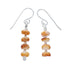Navajo Sterling Silver Oyster Shell Bead Hook Dangle Earrings SX10758