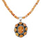 Navajo Oyster Shell Bead Sterling Silver Necklace Pendant Set SX10748