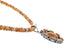 Navajo Oyster Shell Bead Sterling Silver Necklace Pendant Set SX10748