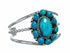 Genuine Navajo Turquoise Sterling Silver Cuff Bracelet SX10742