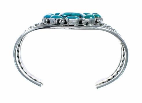 Genuine Navajo Turquoise Sterling Silver Cuff Bracelet SX10742