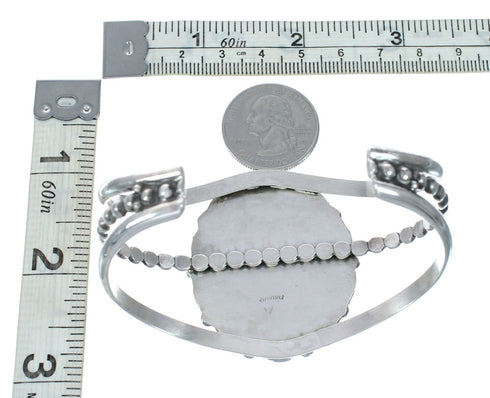 Genuine Navajo Turquoise Sterling Silver Cuff Bracelet SX10742