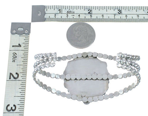 Genuine Navajo Oyster Shell Sterling Silver Cuff Bracelet SX10743