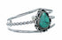 American Indian Navajo Sterling Silver Turquoise Cuff Bracelet SX10740
