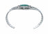 American Indian Navajo Sterling Silver Turquoise Cuff Bracelet SX10740