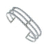 Unique Beaded Sterling Silver American Indian Cuff Bracelet SX10737