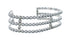 Unique Beaded Sterling Silver American Indian Cuff Bracelet SX10737