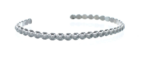 Unique American Indian Sterling Silver Beaded Cuff Bracelet SX10739