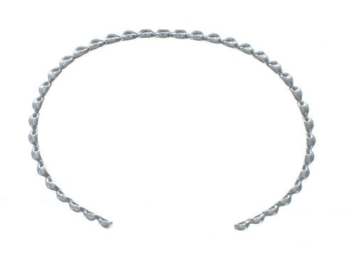 Unique American Indian Sterling Silver Beaded Cuff Bracelet SX10739