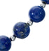 Navajo Sterling Silver Lapis Bead Necklace SX10750