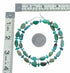 Genuine Navajo Turquoise Sterling Silver Jewelry Bead Necklace SX10754