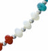 Navajo Multicolor Sterling Silver Bead Necklace SX10751