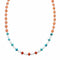Sterling Silver Navajo Multicolor Bead Necklace SX10752