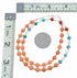 Sterling Silver Navajo Multicolor Bead Necklace SX10752