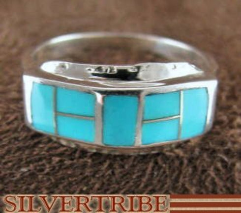 Turquoise Genuine Sterling Silver Ring Size 6-1/2 RS33728