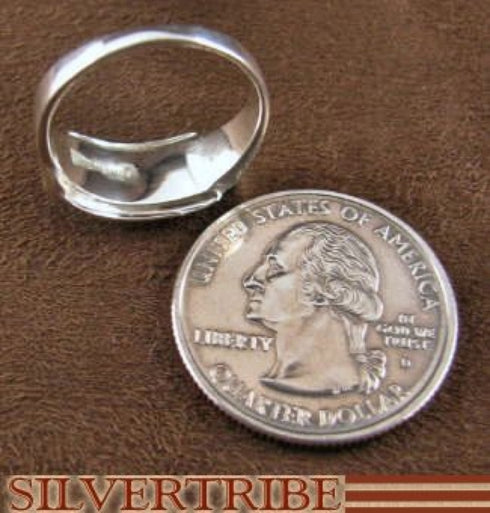 Turquoise Genuine Sterling Silver Ring Size 6-1/2 RS33728