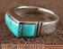 Sterling Silver Turquoise Opal Inlay Ring Size 6-3/4 Jewelry HS35382