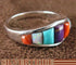 Turquoise Multicolor Jewelry Sterling Silver Ring Size 6-3/4 NS35611