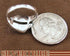Opal Black Inlay Sterling Silver Jewelry Ring Size 6-1/2 RS35697