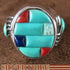 Sterling Silver Turquoise Multicolor Bear Paw Ring Size 9-3/4 RS37512