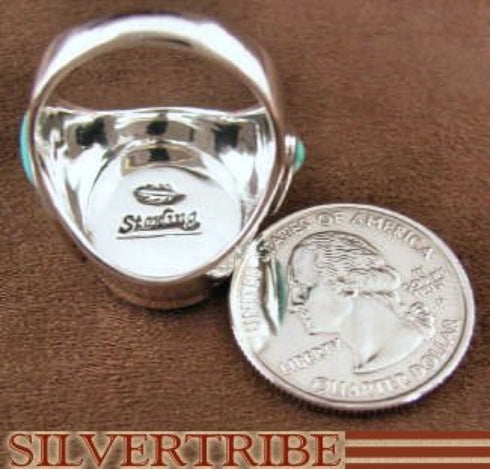 Sterling Silver Turquoise Multicolor Bear Paw Ring Size 9-3/4 RS37512