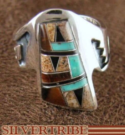 Multicolor Jewelry Genuine Sterling Silver Ring Size 5-1/4 AS37065