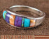 Sterling Silver Turquoise Multicolor Jewelry Ring Size 5-3/4 RS38219