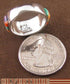 Multicolor Inlay Genuine Sterling Silver Ring Size 6-1/2 AS39488